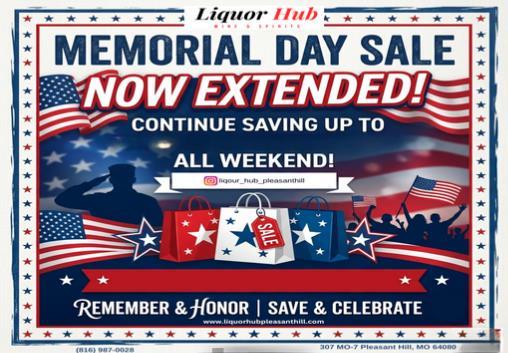 Memorial Day Sale continues